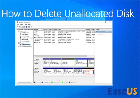 unallocated space|how to delete unallocated space.